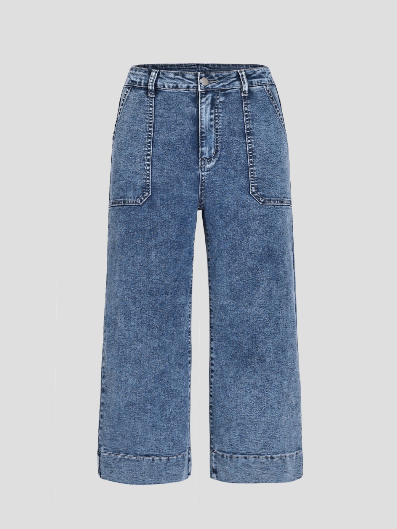 Dunkelblaue Slim-Fit-Hose