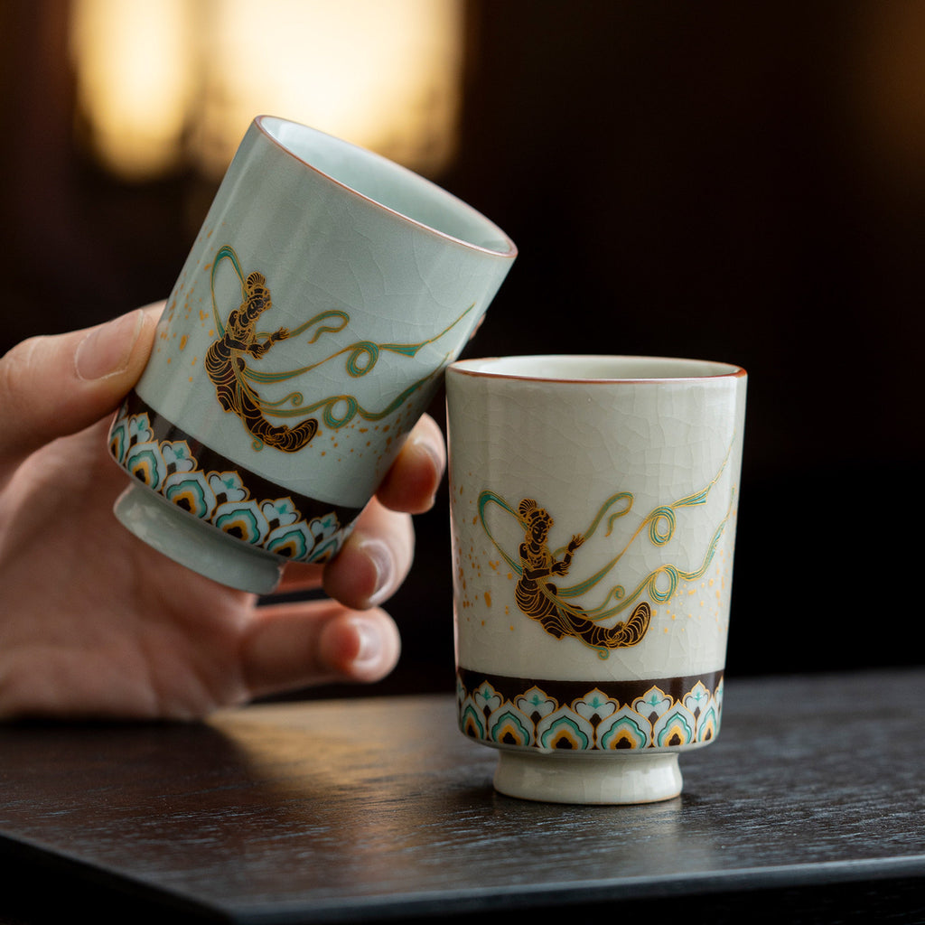 Keramiktasse Dunhuang Fliegende Apsaras – Bild 7 | LuxeStyle