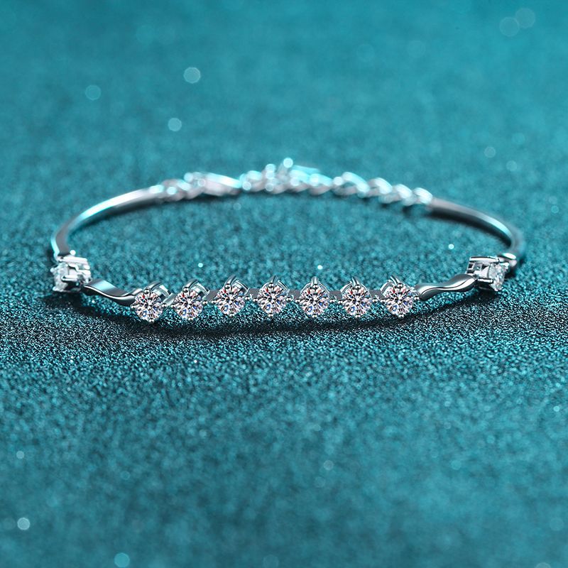 Moissanite Armband aus 925er Sterlingsilber – Bild 3 | LuxeStyle