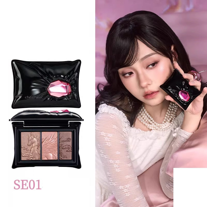 Tri-Color Lidschatten Palette & Highlighter Balm – Ansicht 3