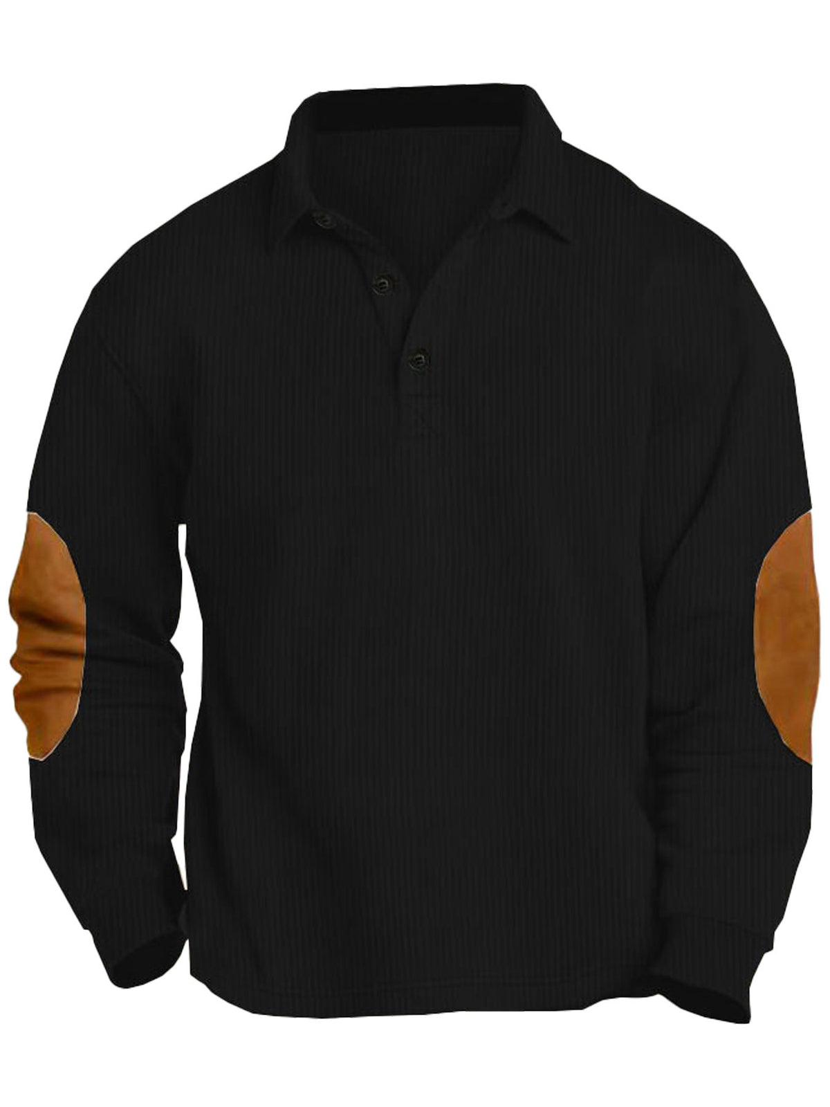 Langarm-Lapel-Shirt mit Streifen – Bild 3 | LuxeStyle