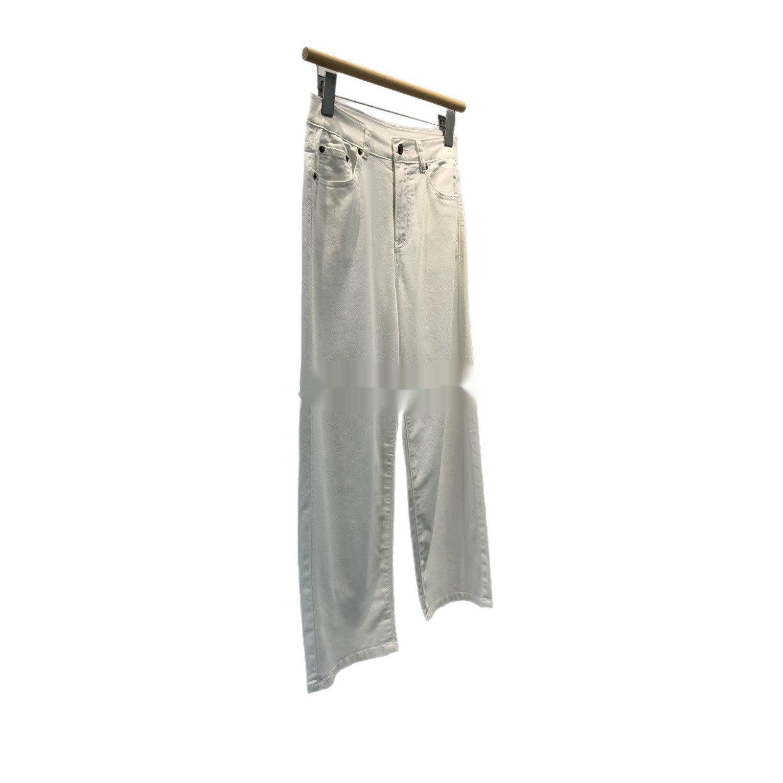 Weisse Cropped Jeans aus Lyocell