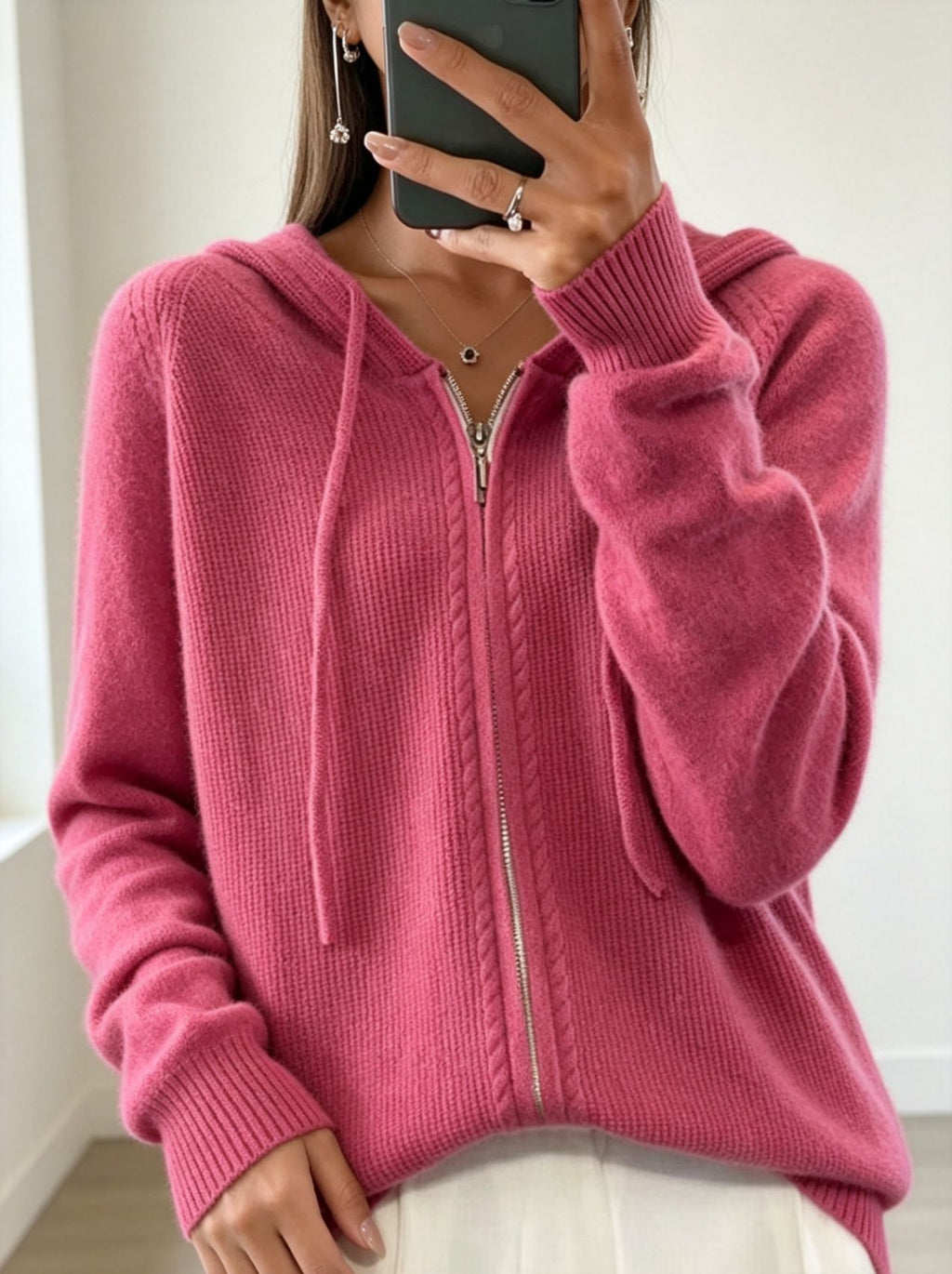 Cardigan aus Kunstwolle