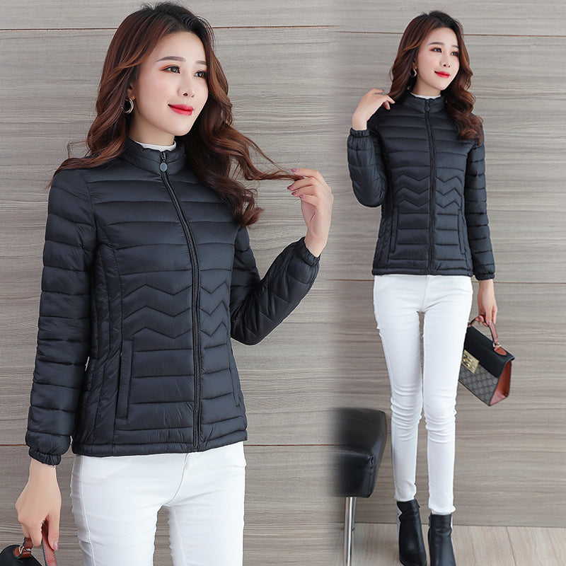 Kurze, leichte Damen-Jacke aus Baumwolle – Bild 2 | LuxeStyle