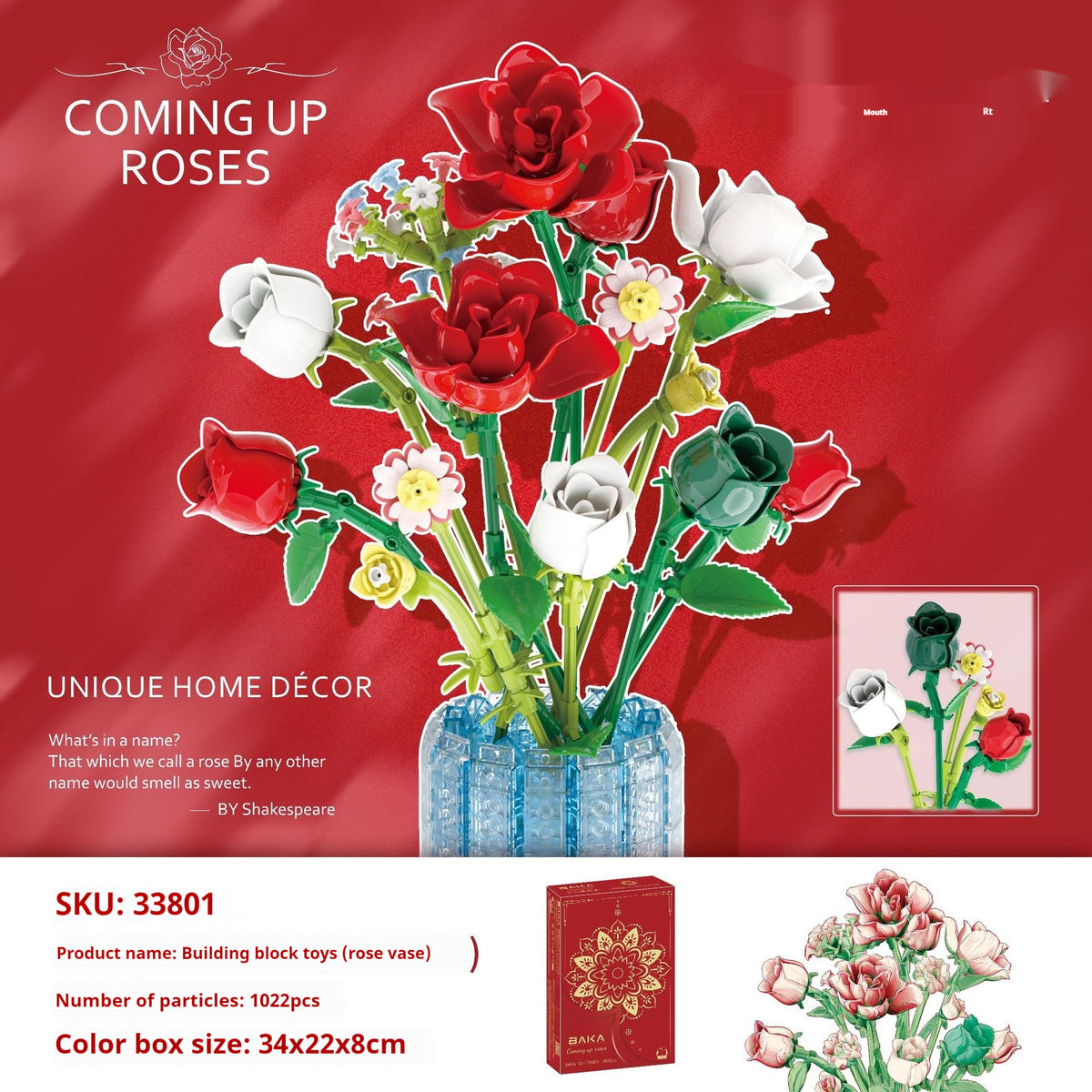 Tulpen-Rose Puzzle Bausteine – Bild 7 | LuxeStyle