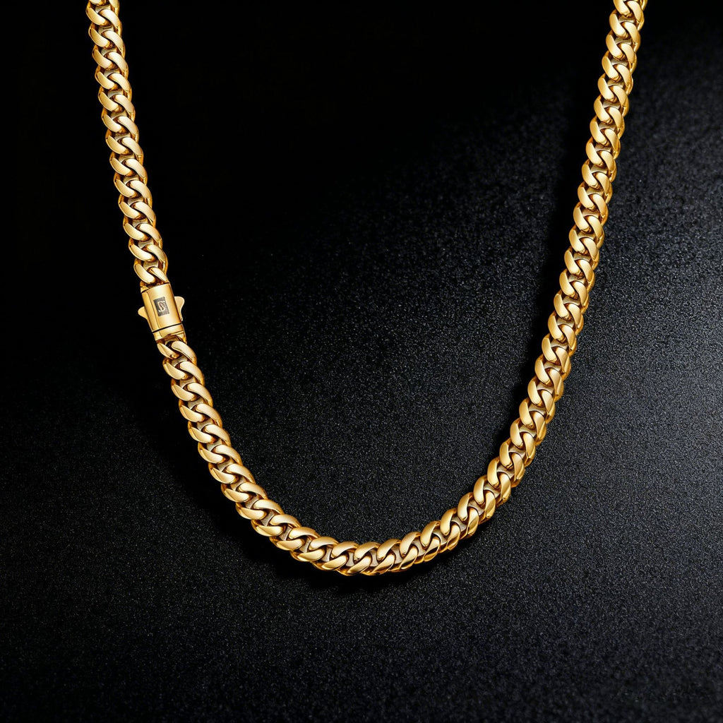 Hip-Hop Kette aus Edelstahl, vergoldet oder Stahl – Bild 4 | LuxeStyle