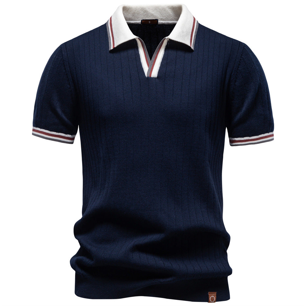Business-Polo mit Kontrastfarbe