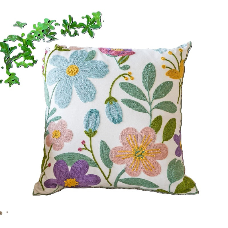 Kissenbezug mit floraler Stickerei – Bild 5 | LuxeStyle