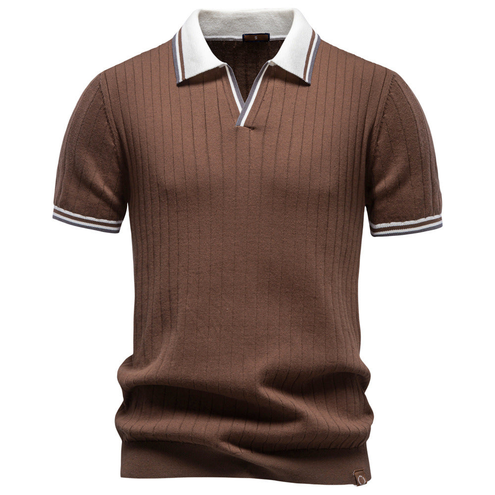Business-Polo mit Kontrastfarbe