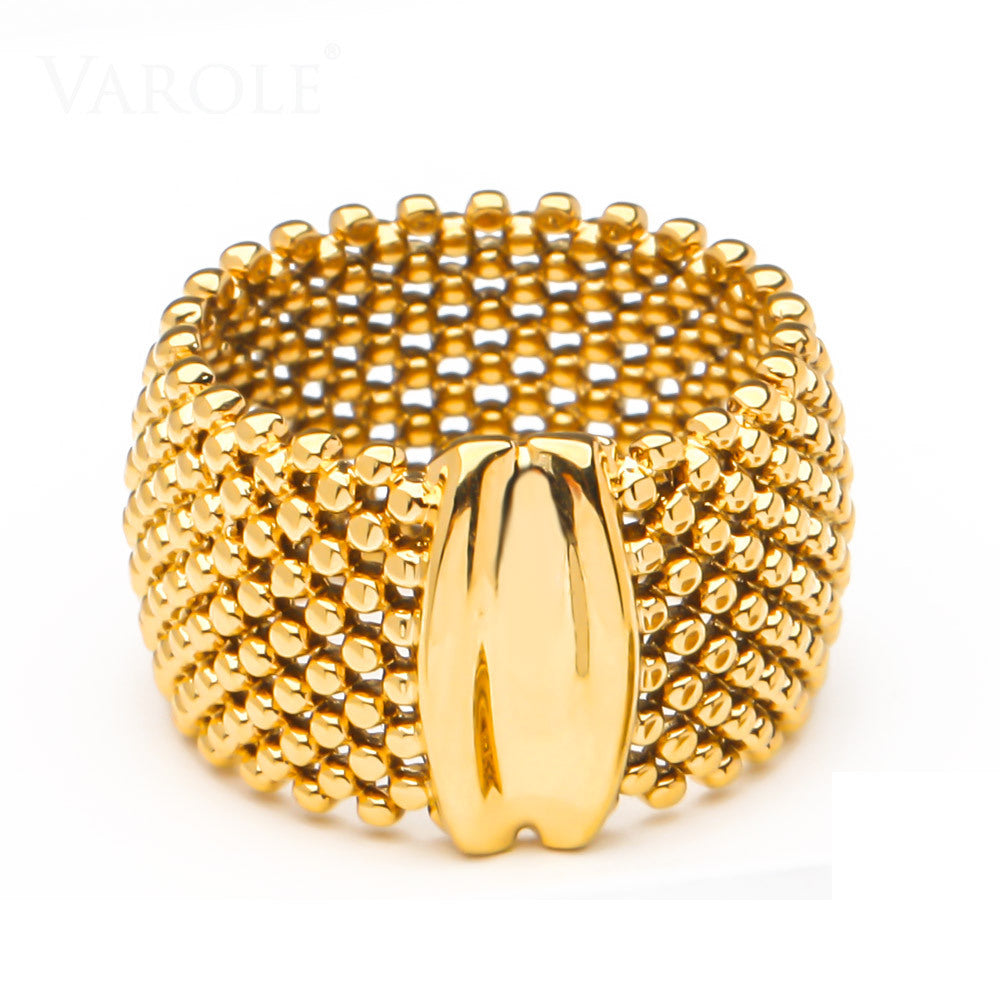 Ring mit Netzstruktur | LuxeStyle