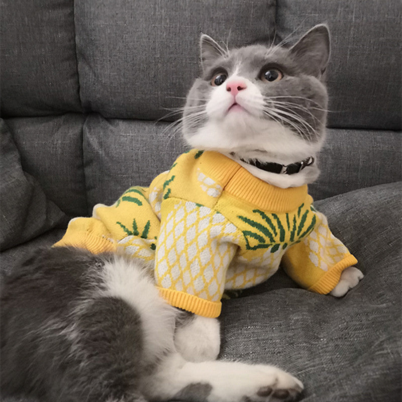 Haustierkleidung mit Ananas-Print – Bild 2 | LuxeStyle