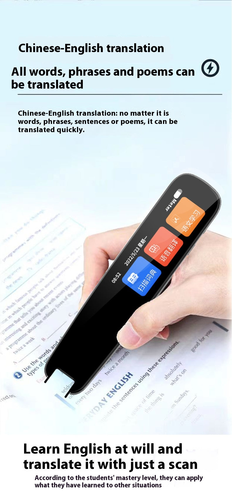 Tippstift mit Offline-Scan-Übersetzung | LuxeStyle