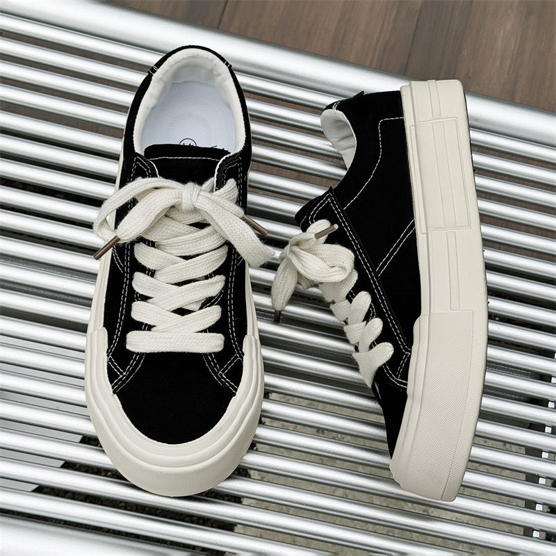Canvas Plateau-Sneaker für Damen