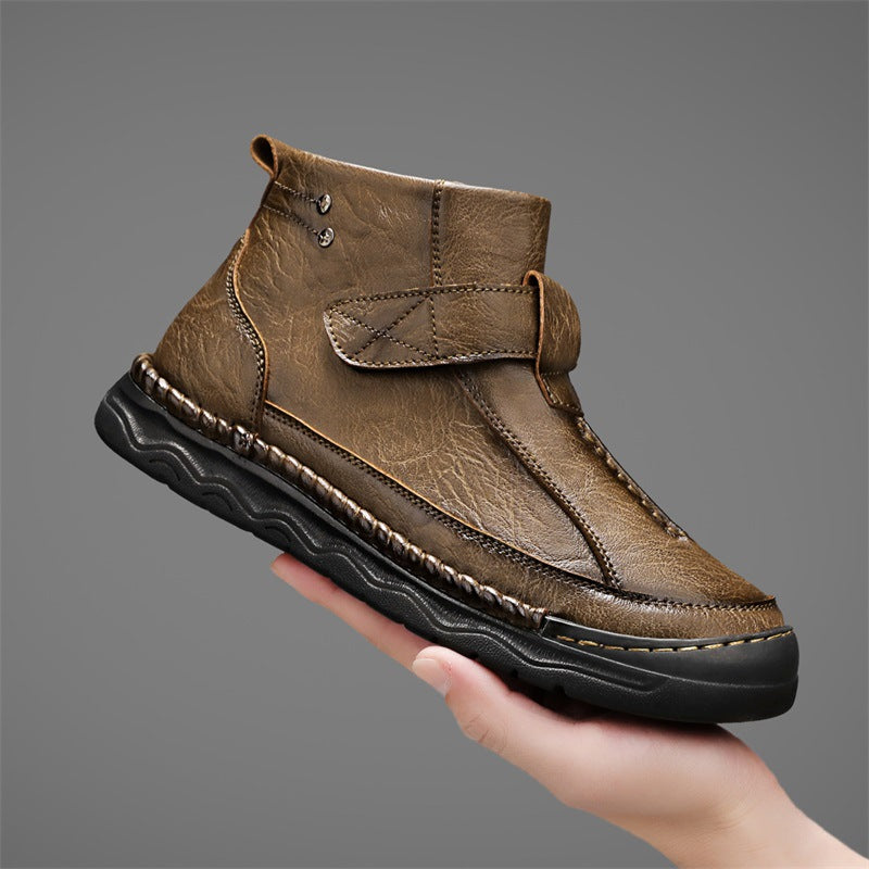 Herren Cargo Boots aus PU-Leder