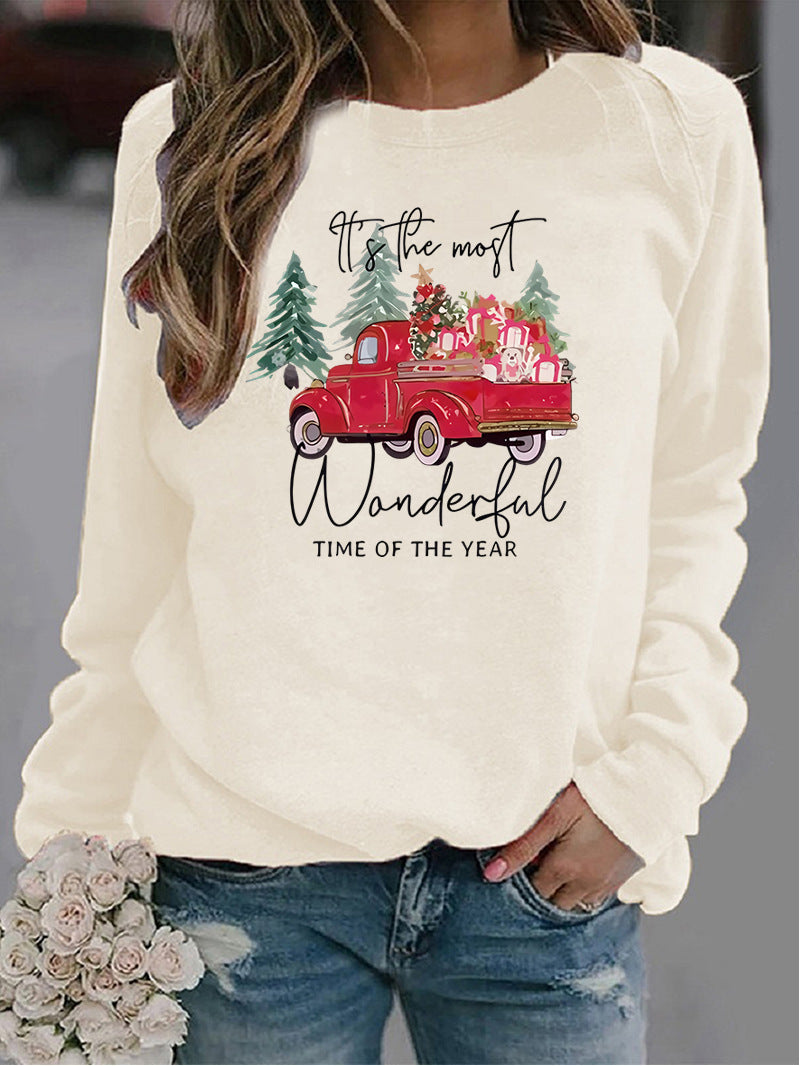 Weihnachts-Pullover für Damen mit Rundhals