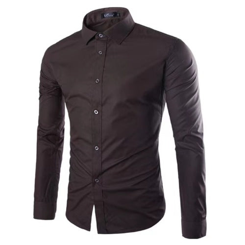 Bügelfreies Langarm-Polohemd für Herren – Bild 17 | LuxeStyle