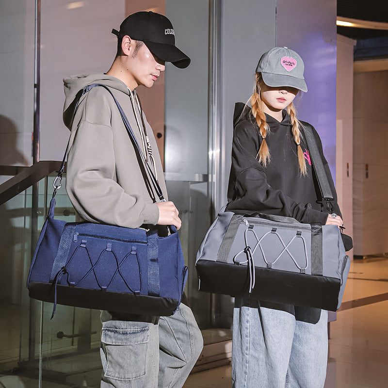 Denim Schultertasche mit grosser Kapazität