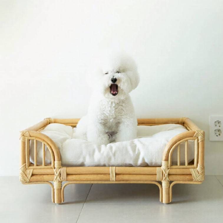 Natürlicher Rattan-Hundebett
