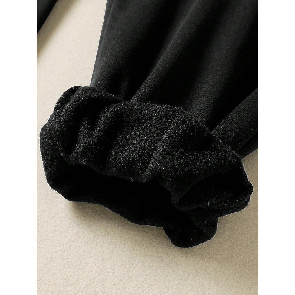 Trendige Jogger-Sweatpants mit weitem Bein