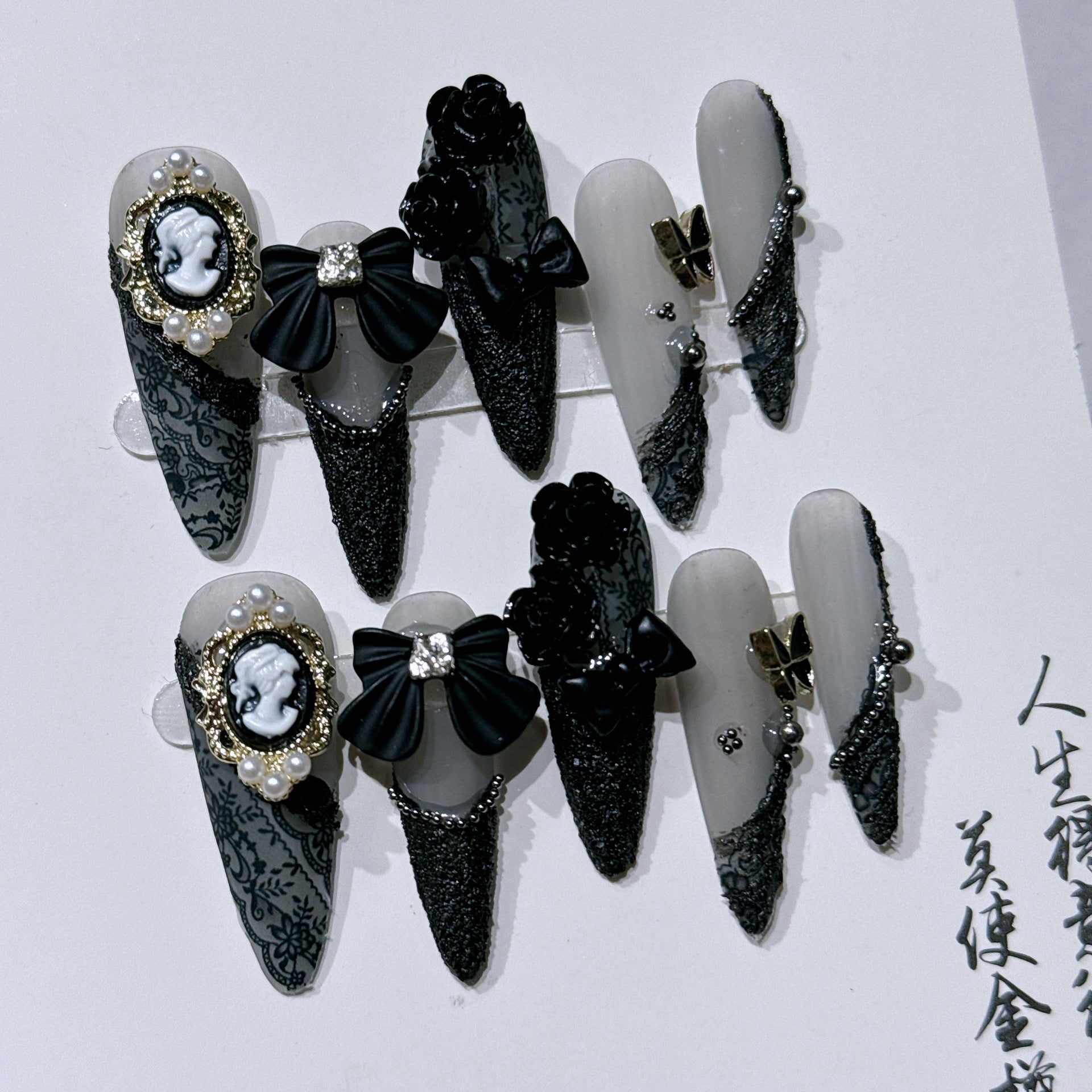 Barocke Beauty-Kamee Nagelsticker
