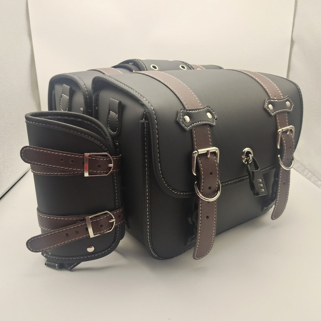 Motorrad Seitentasche aus synthetischem Leder – Bild 7 | LuxeStyle