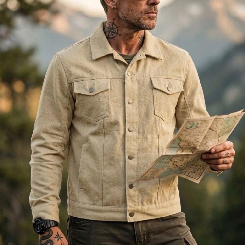 Stylische Slim-Fit Freizeitjacke für Herren – Ansicht 4
