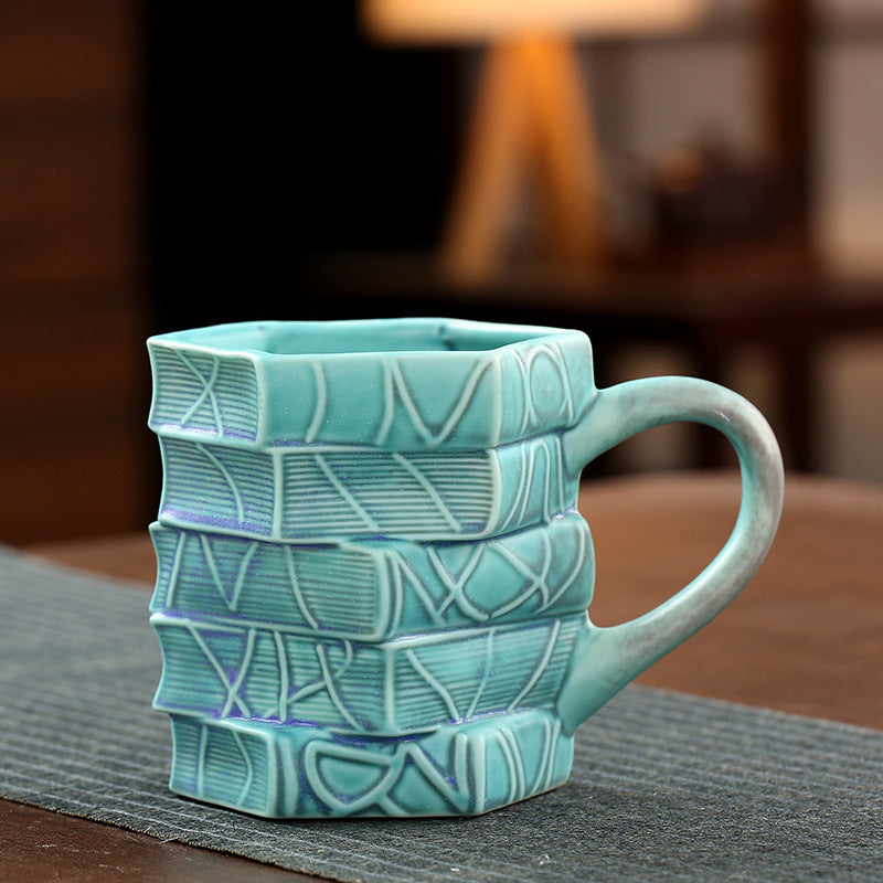 Keramik-Kaffeetasse mit Buchmotiv – Bild 6 | LuxeStyle