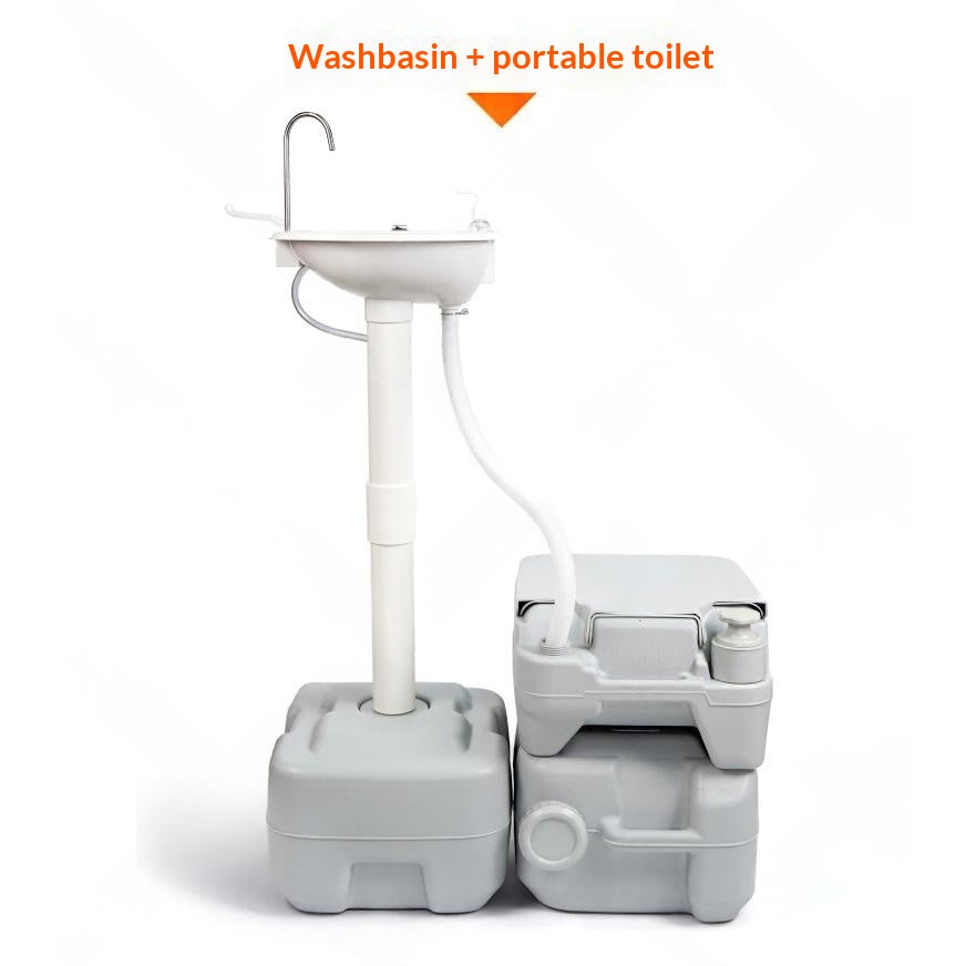 Mobiles 20L Outdoor-Waschbecken mit Wassertank