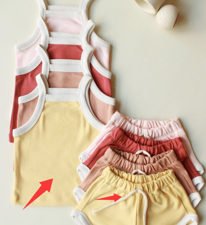 Baby Sommer-Set mit Träger-Top und Shorts | LuxeStyle