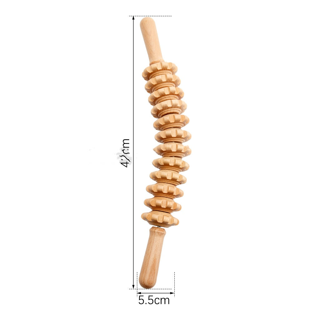 Hölzerner Massage-Roller für Gesicht und Körper – Bild 5 | LuxeStyle