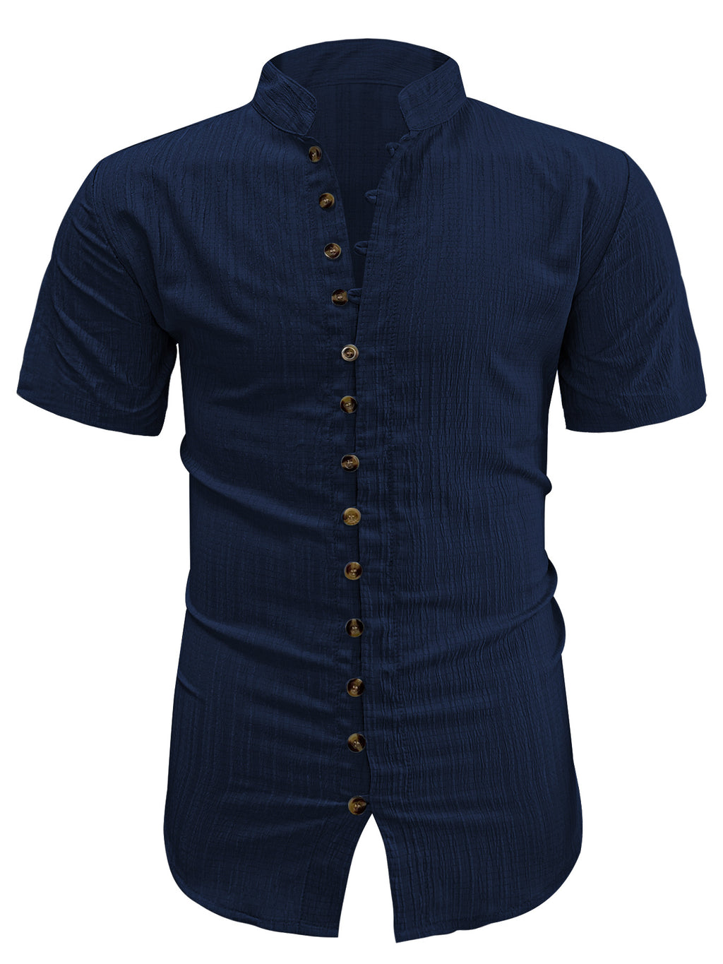 Herren Kurzarm Cardigan Hemd Übergrössen – Bild 5 | LuxeStyle