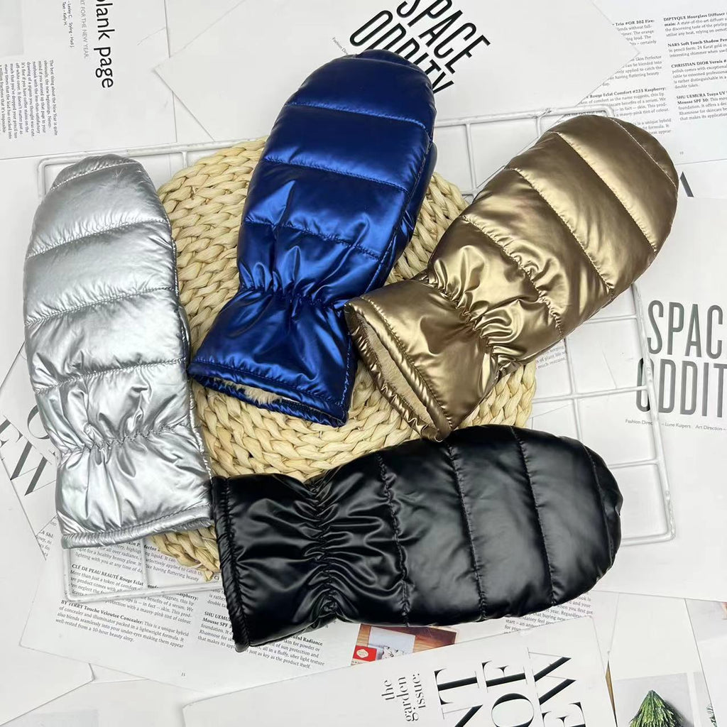 Dicke Thermo-Daunen- und Baumwollhandschuhe