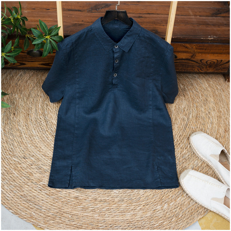 Leichter Sommer-Shirt aus Leinen