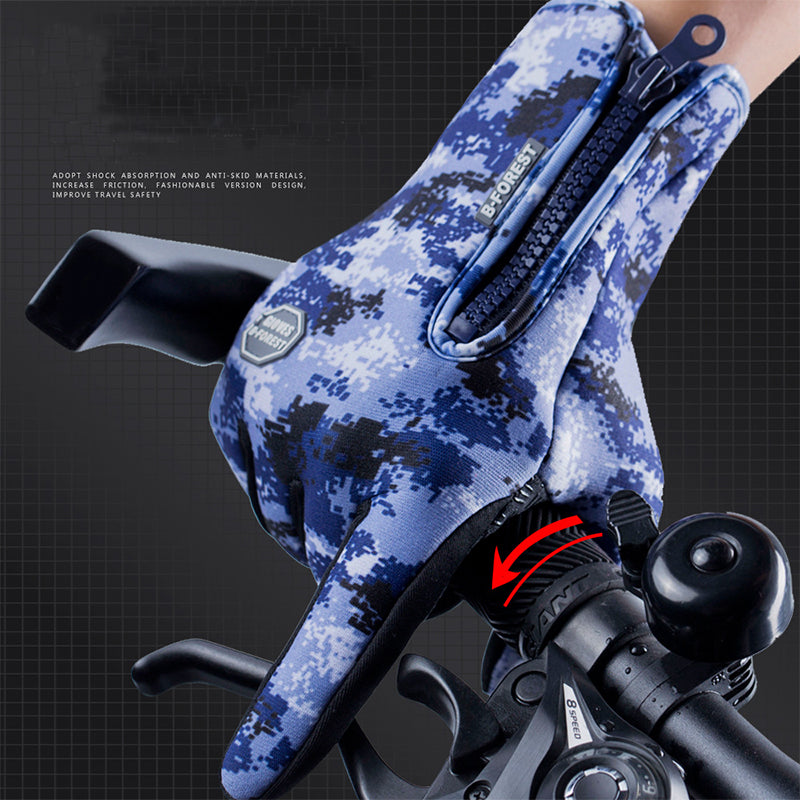 Wasserdichte Winterhandschuhe mit Fleece und Anti-Rutsch