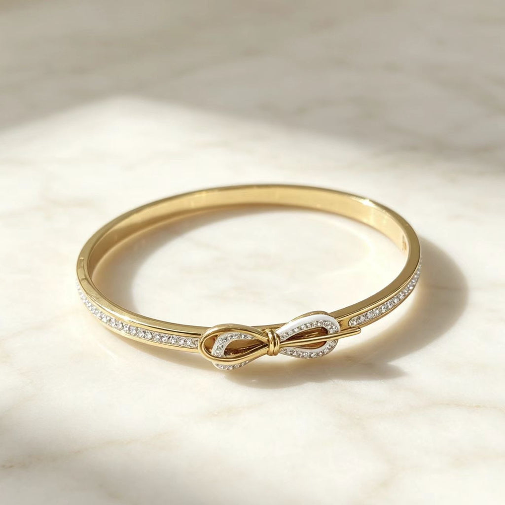 Titan-Stahl Armband mit Schleife