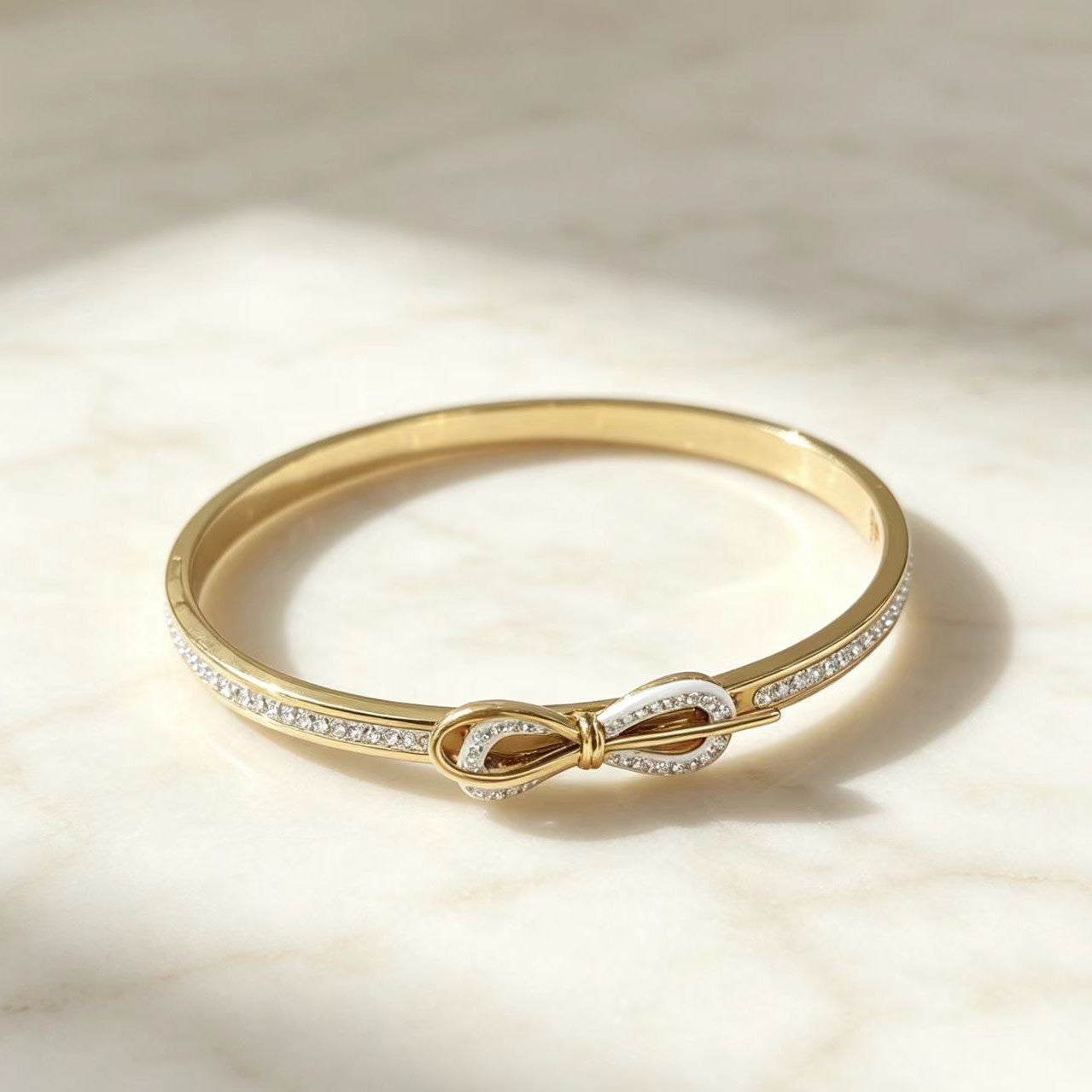 Titan-Stahl Armband mit Schleife