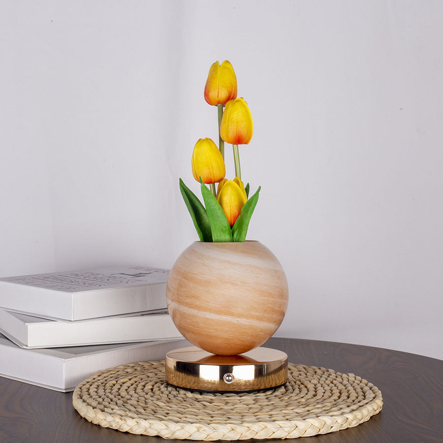 LED Tulpen-Planet Nachtlicht für Tisch – Bild 3 | LuxeStyle