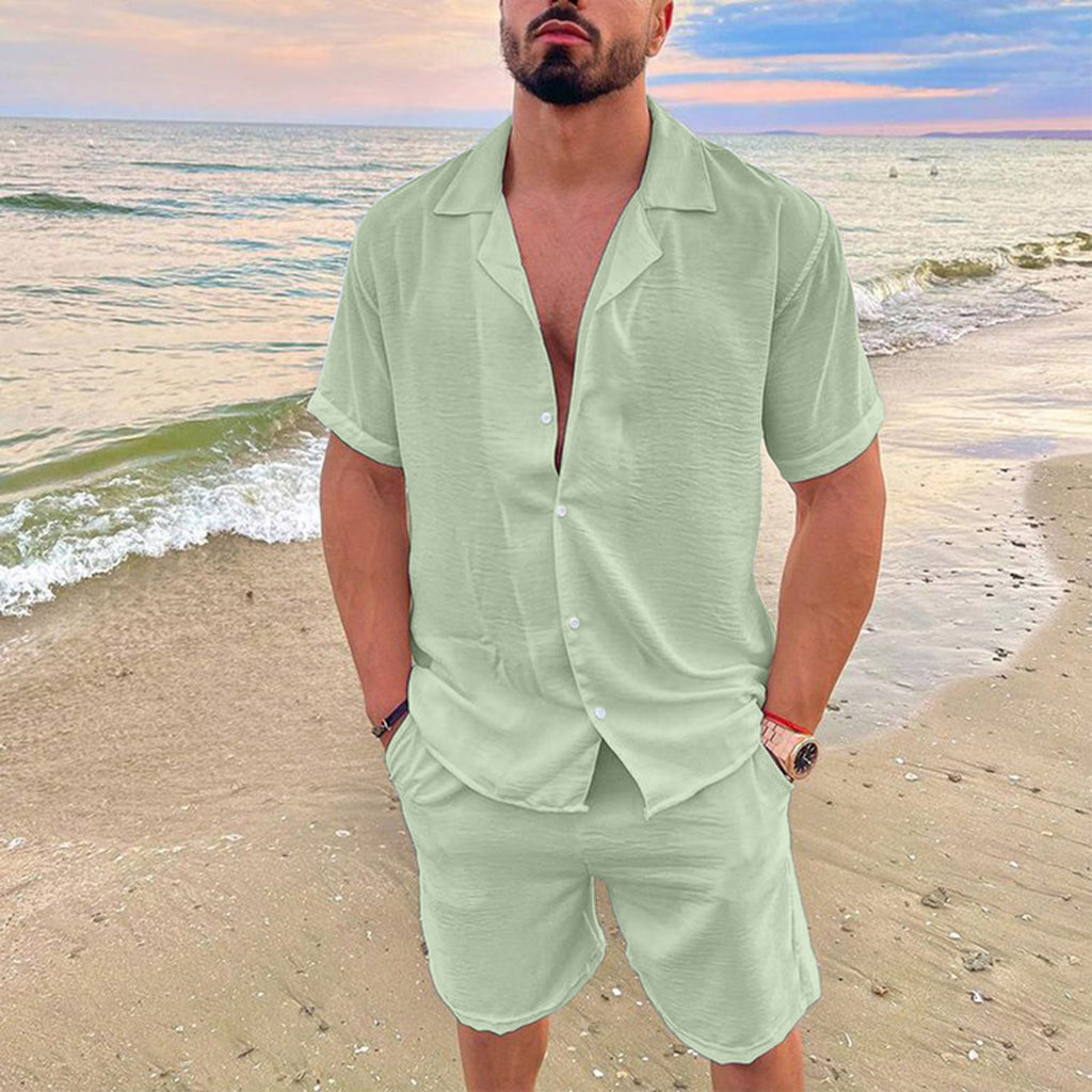 Kurzarmhemd aus Baumwoll-Leinen-Mix – Bild 3 | LuxeStyle