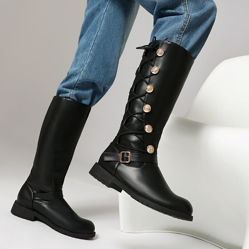 Herren High-Top Leder-Boots