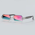 Randlose Unisex Sonnenbrille mit UV-Schutz