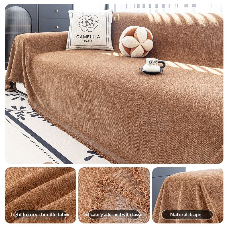 Sofa-Überzug mit Blättermuster