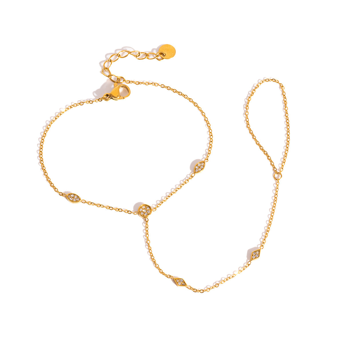 Edelstahl-Bracelet mit Diamanten-Effekt – Bild 2 | LuxeStyle