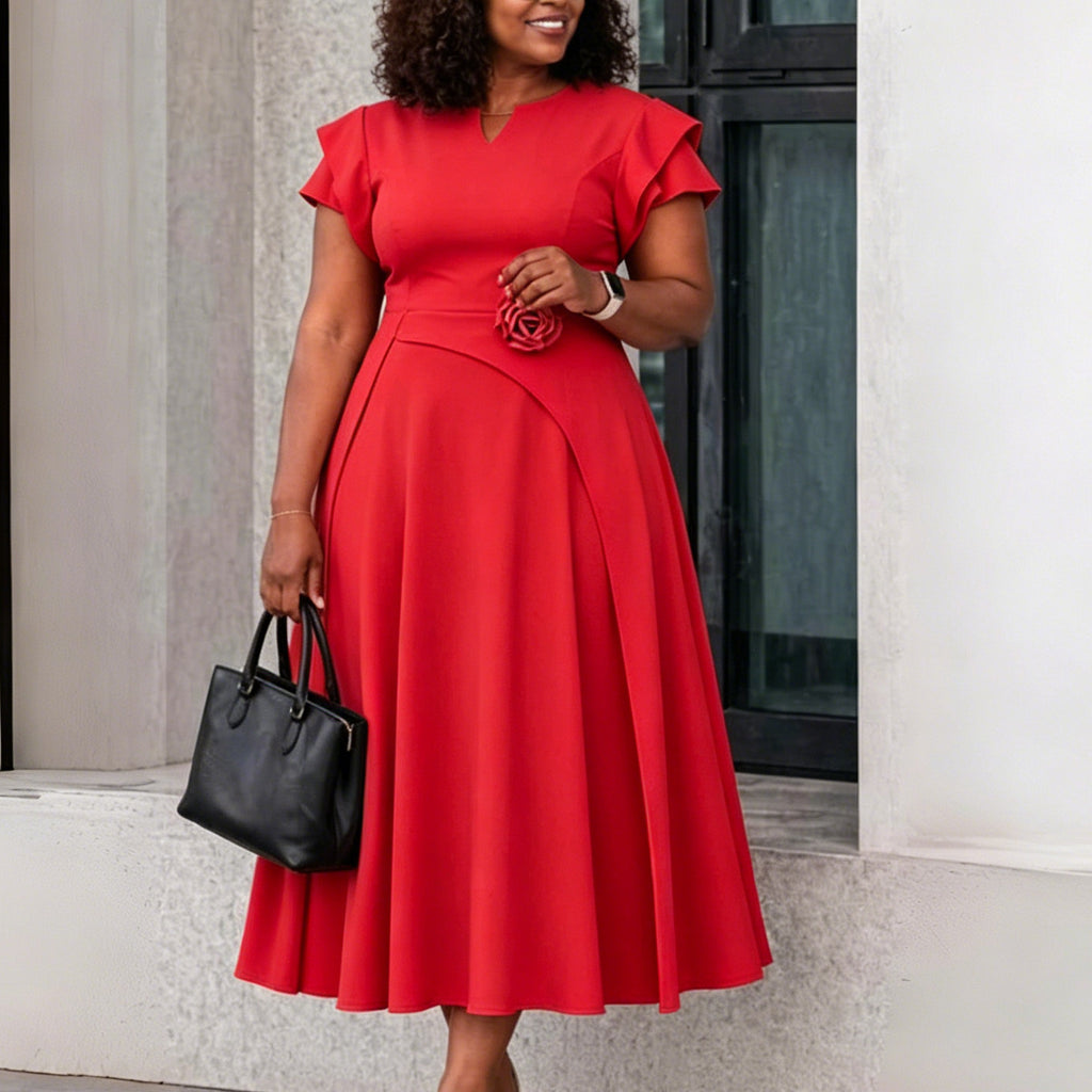 Elegantes Sommerkleid mit Blumenmuster