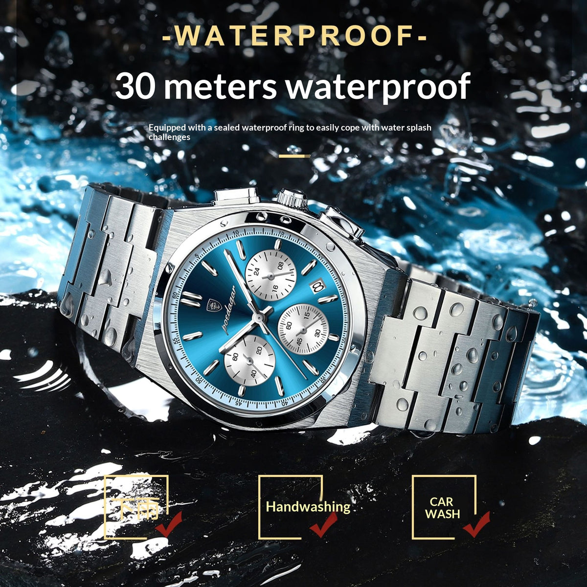 Herren-Armbanduhr, wasserdicht, ultradünn – Bild 6 | LuxeStyle