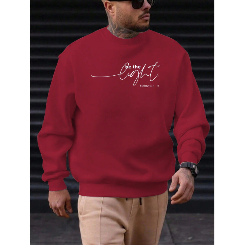 Herren Baumwoll-Sweatshirt mit Rundhals