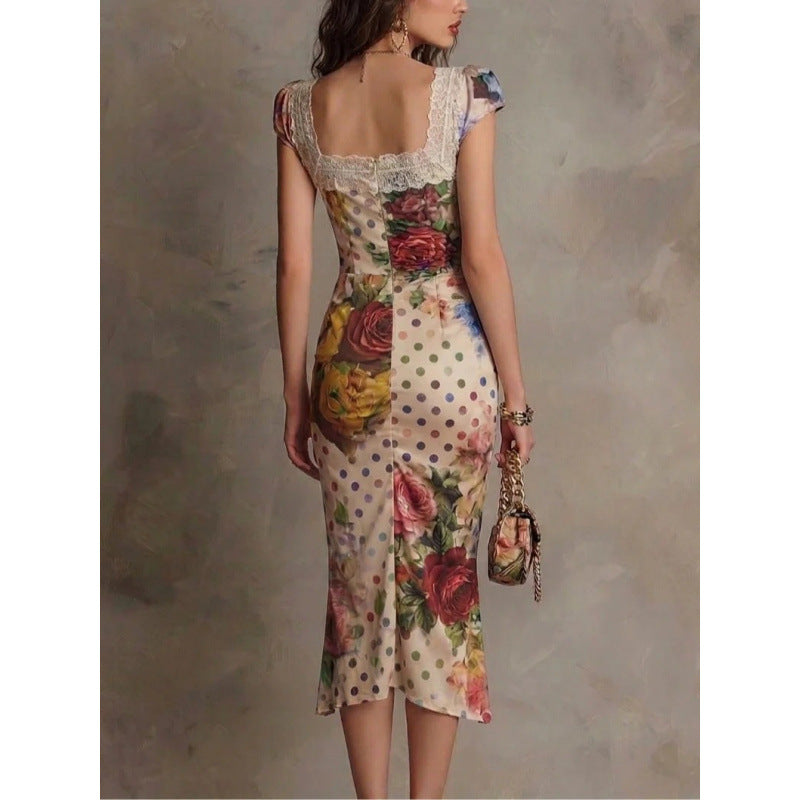 Figurbetontes Abendkleid mit hoher Taille – Bild 3 | LuxeStyle