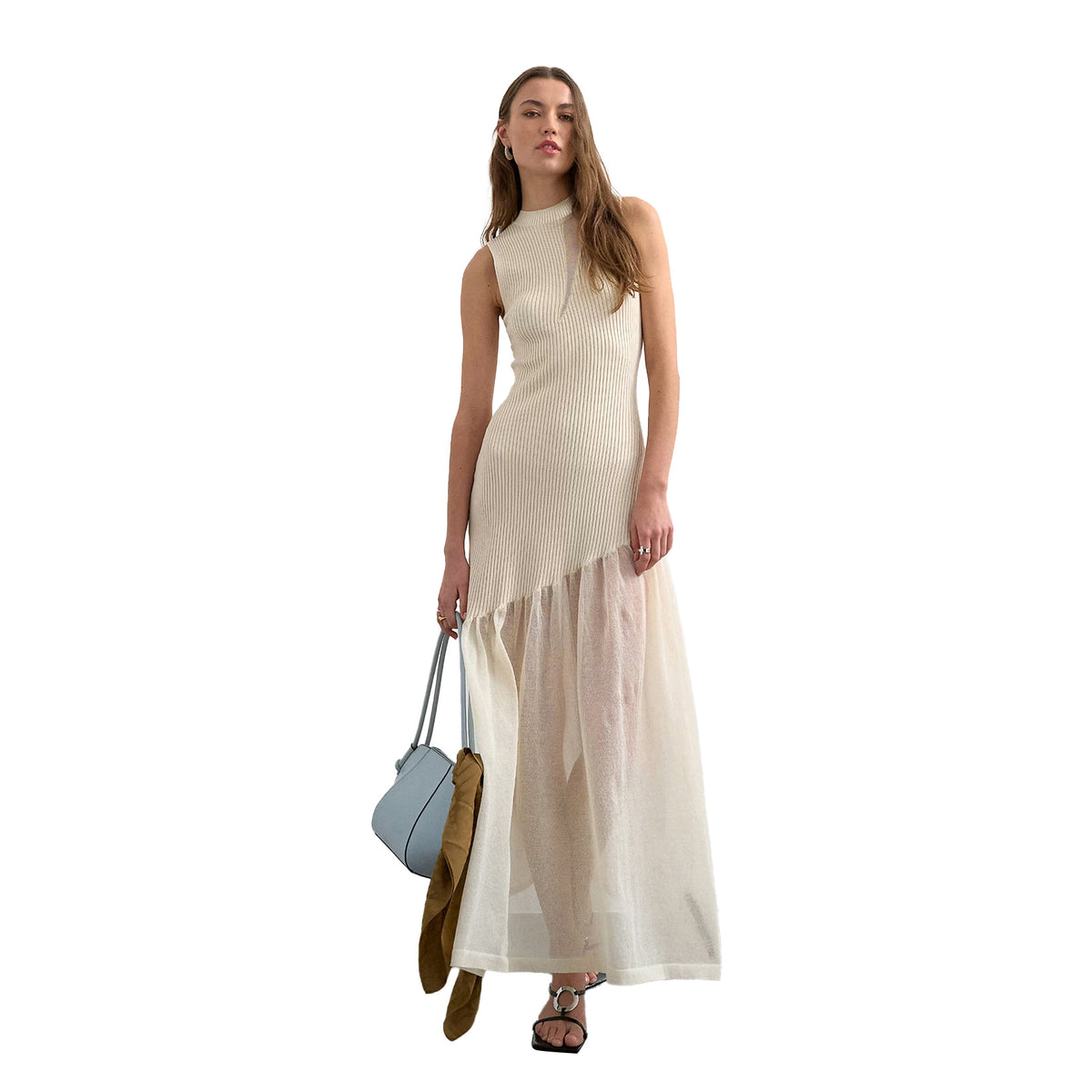 Geripptes Strickkleid im französischen Stil – Bild 2 | LuxeStyle