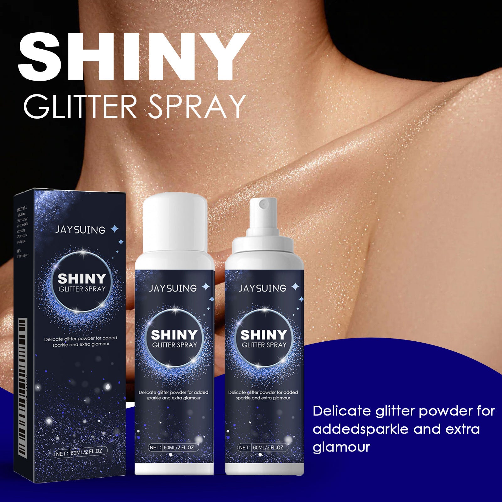 Glitter-Spray für strahlendes Aussehen