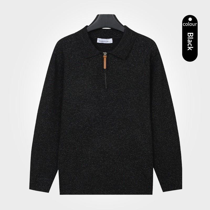 Strickpullover mit Reissverschluss für Herren – Bild 8 | LuxeStyle