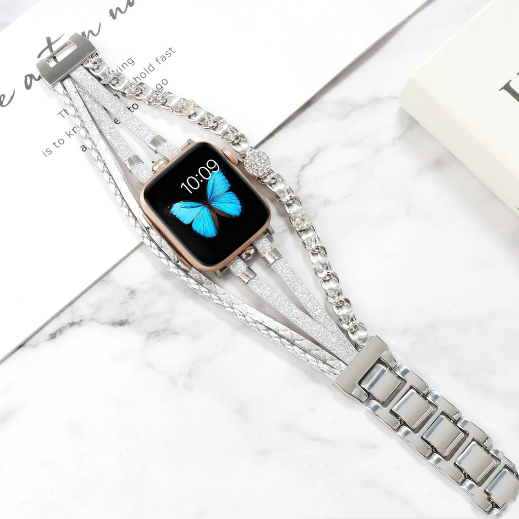 Life Tree Lederarmband für Apple Watch